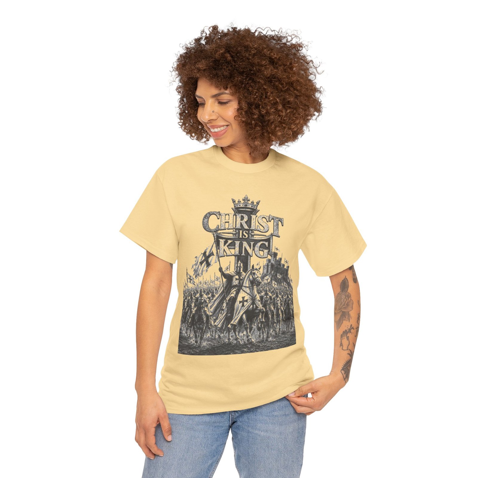 Christ Is King T-Shirt — Vintage Christian Faith Tee - Image 42