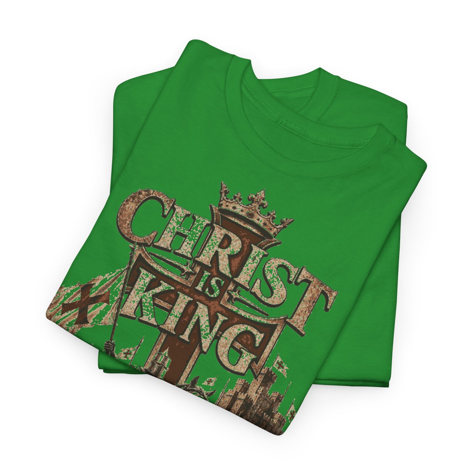 Christ Is King T‑Shirt — Medieval Crusader Faith Graphic Tee - Image 84
