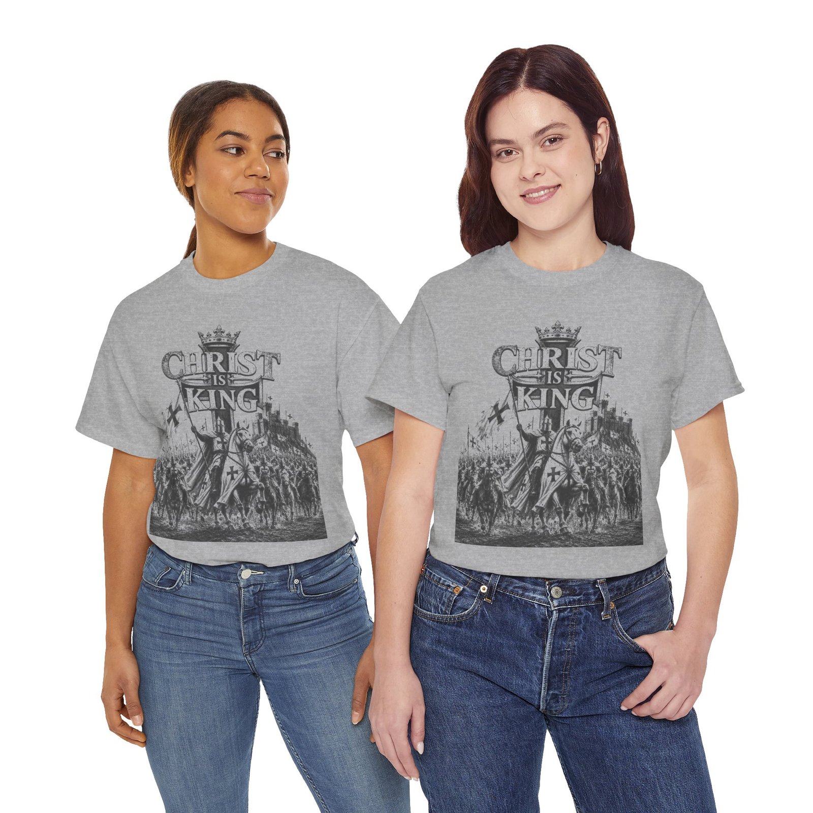 Christ Is King T-Shirt — Vintage Christian Faith Tee - Image 67