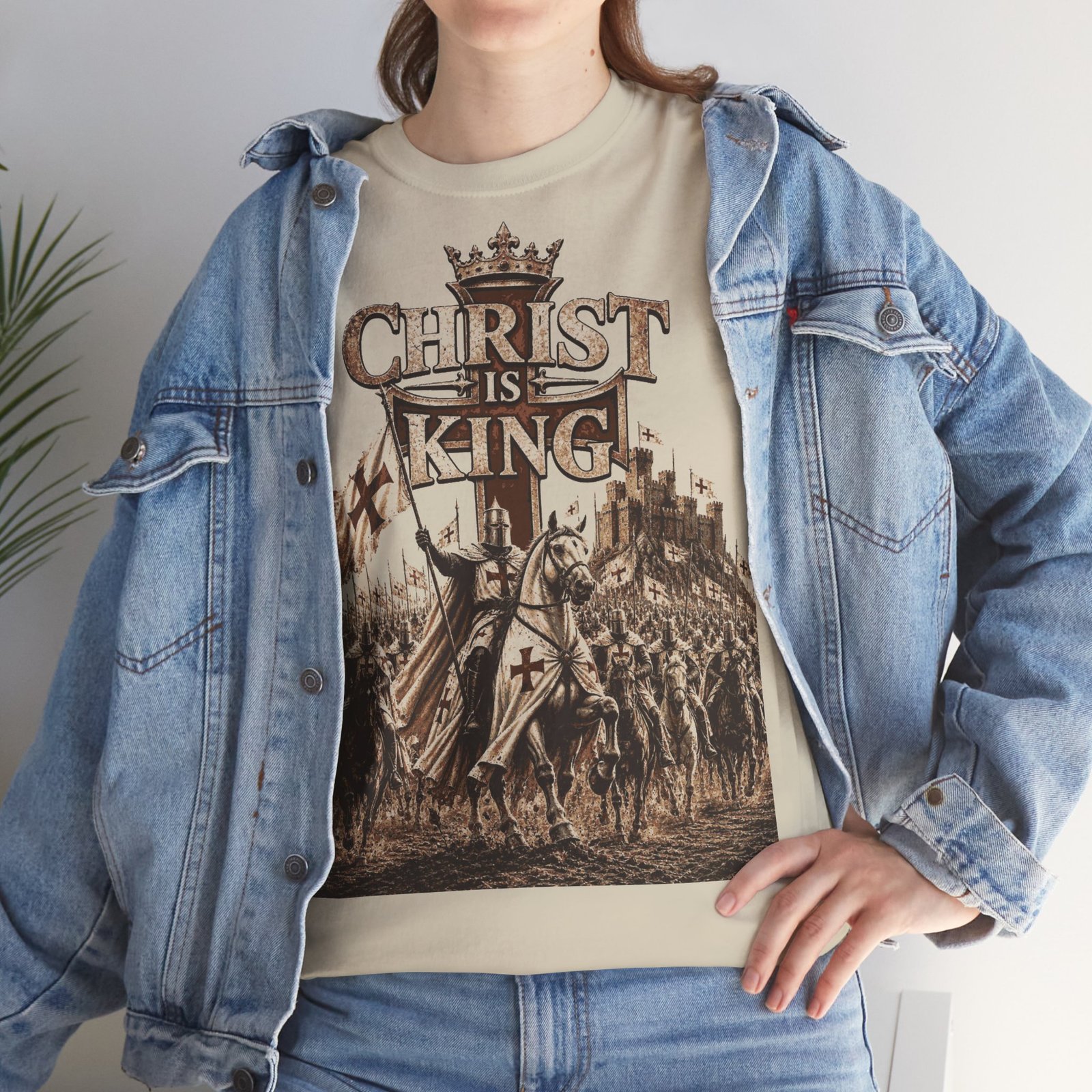 Christ Is King T‑Shirt — Medieval Crusader Faith Graphic Tee - Image 30