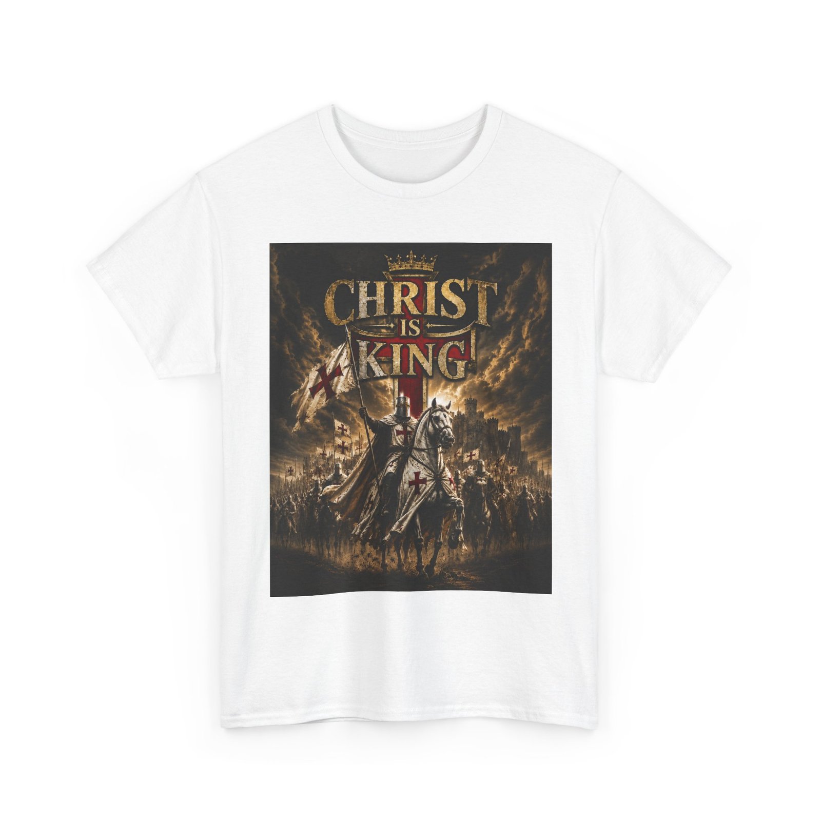 Christ Is King T‑Shirt — Christian Faith Battle Graphic Tee - Image 14