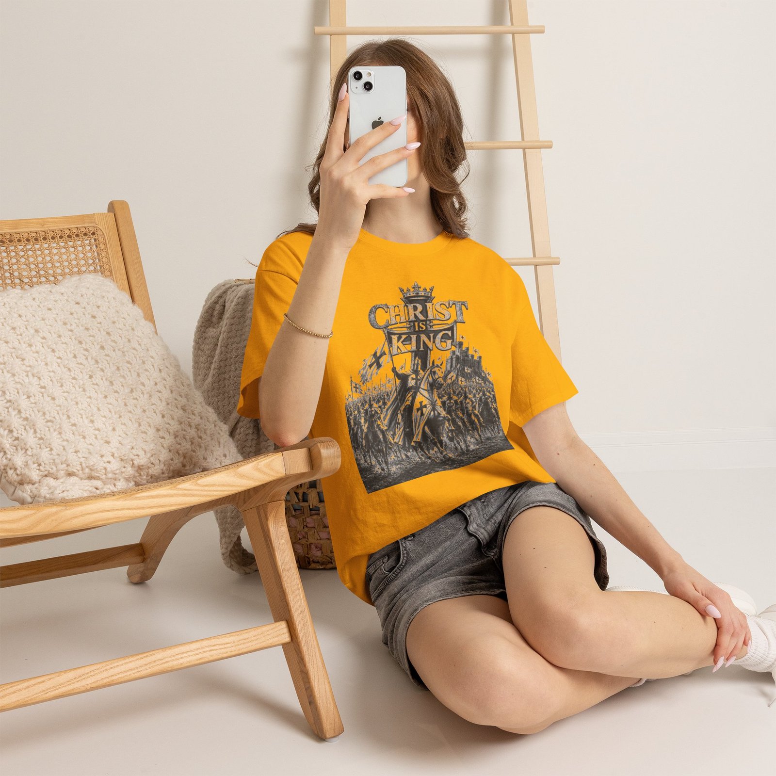 Christ Is King T-Shirt — Vintage Christian Faith Tee - Image 74