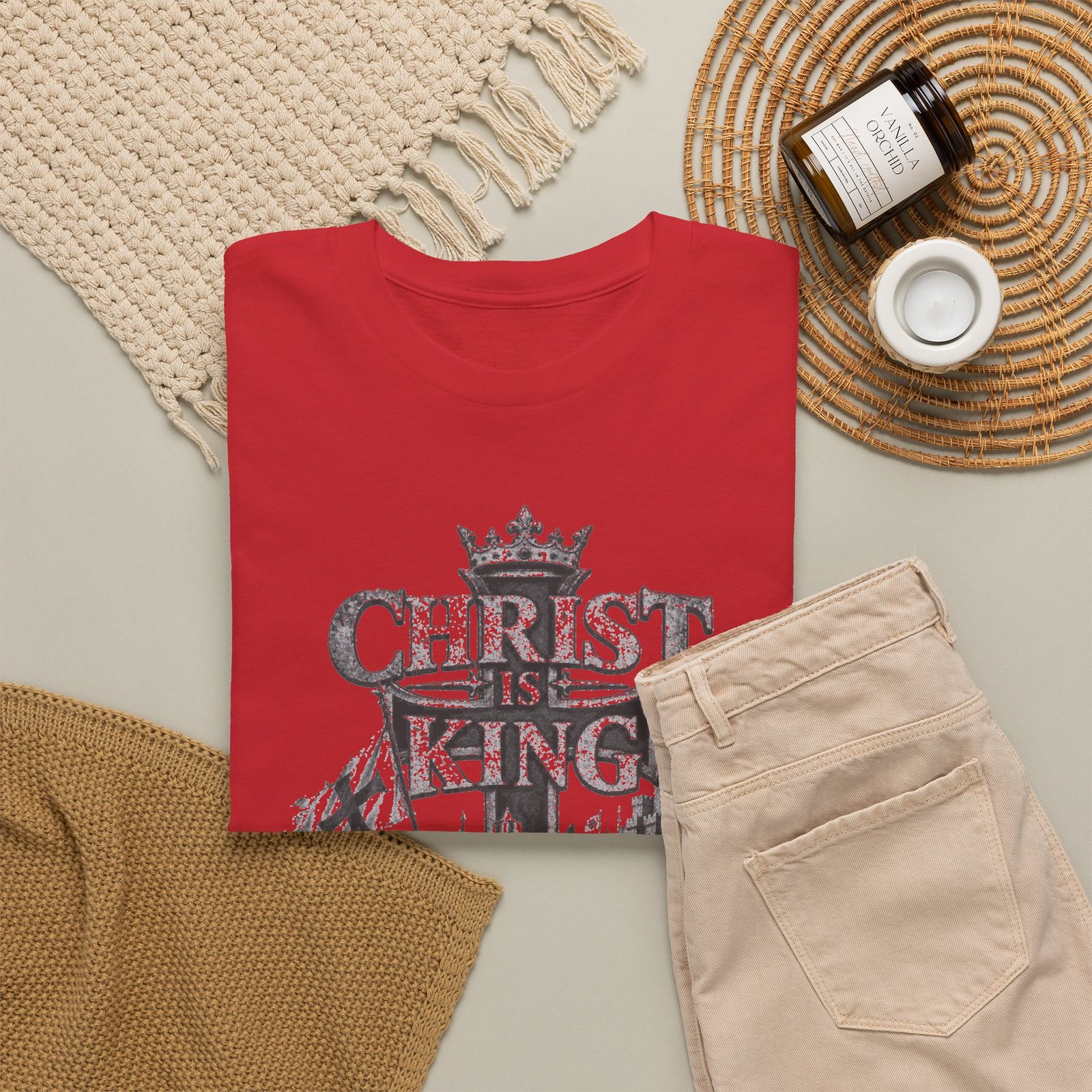 Christ Is King T-Shirt — Vintage Christian Faith Tee - Image 141