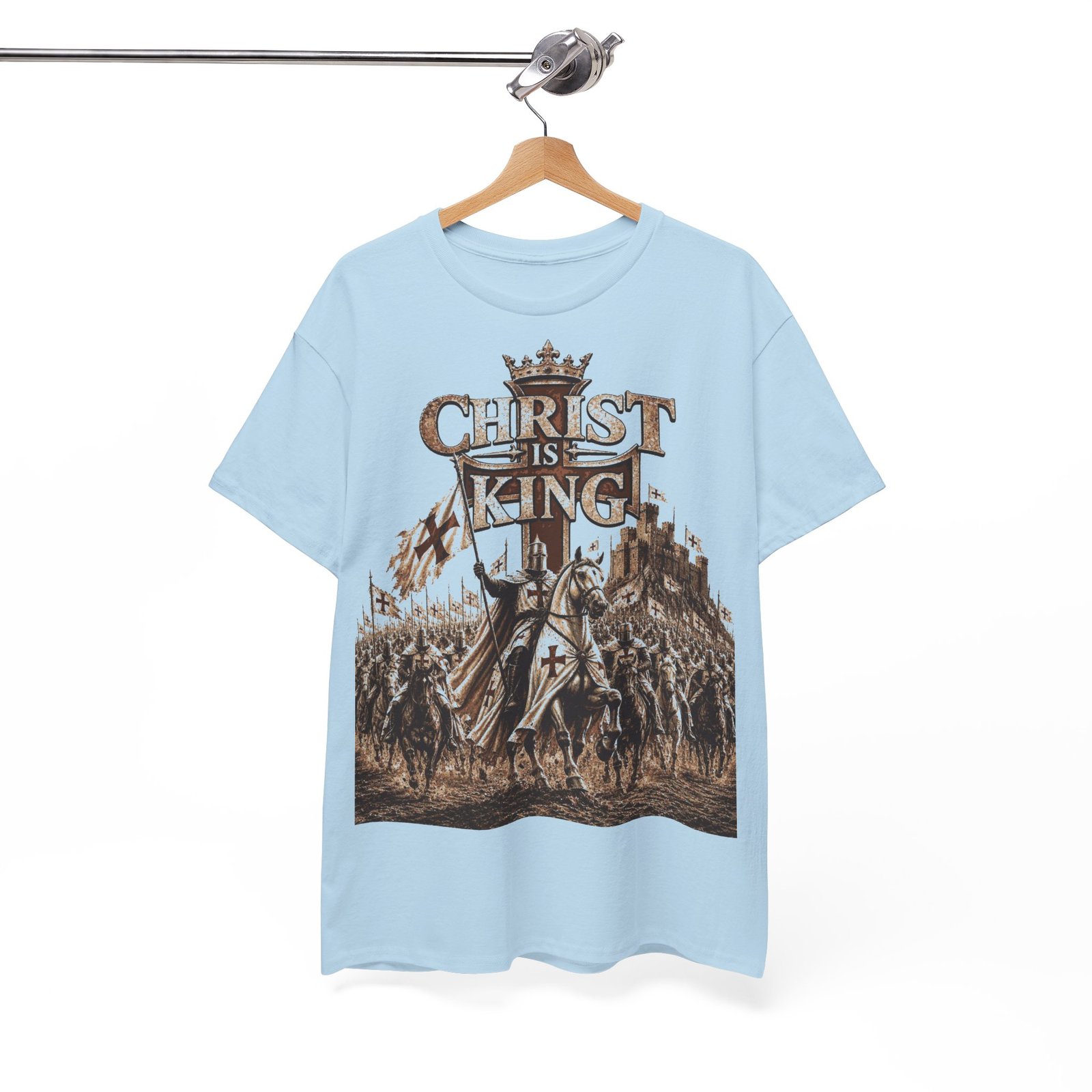 Christ Is King T‑Shirt — Medieval Crusader Faith Graphic Tee - Image 103