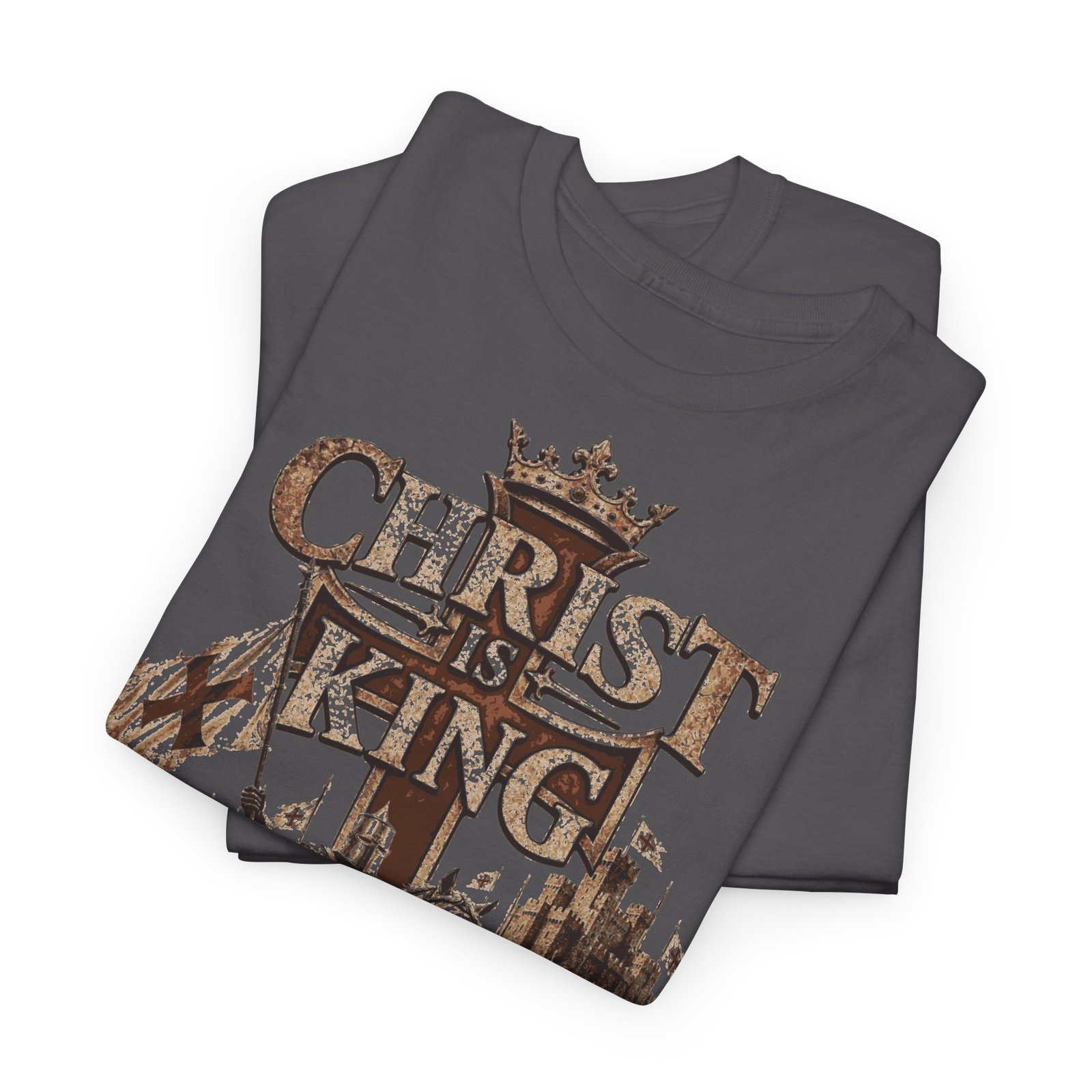Christ Is King T‑Shirt — Medieval Crusader Faith Graphic Tee - Image 116