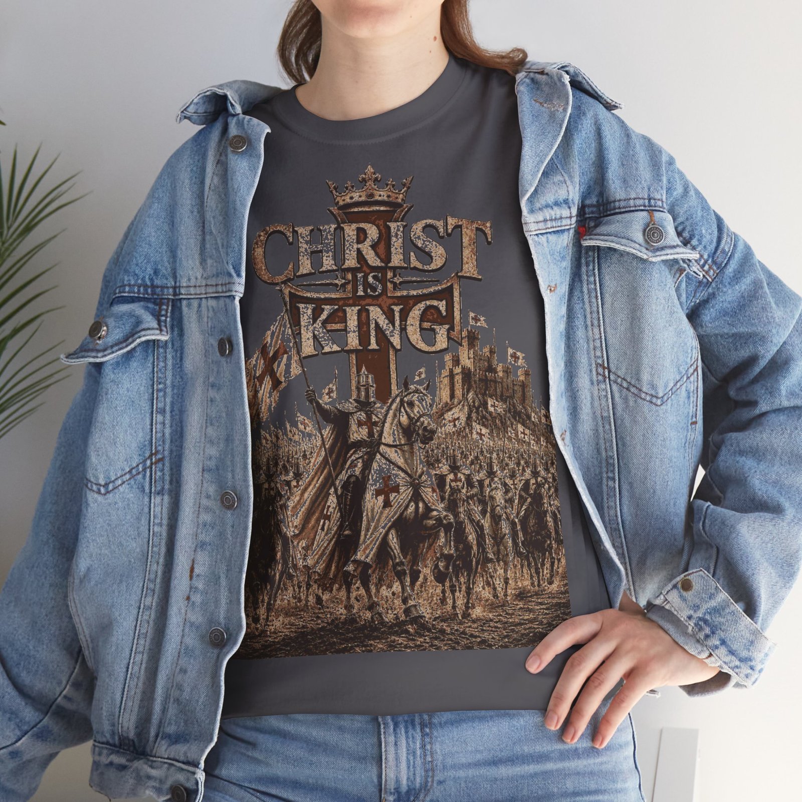 Christ Is King T‑Shirt — Medieval Crusader Faith Graphic Tee - Image 126