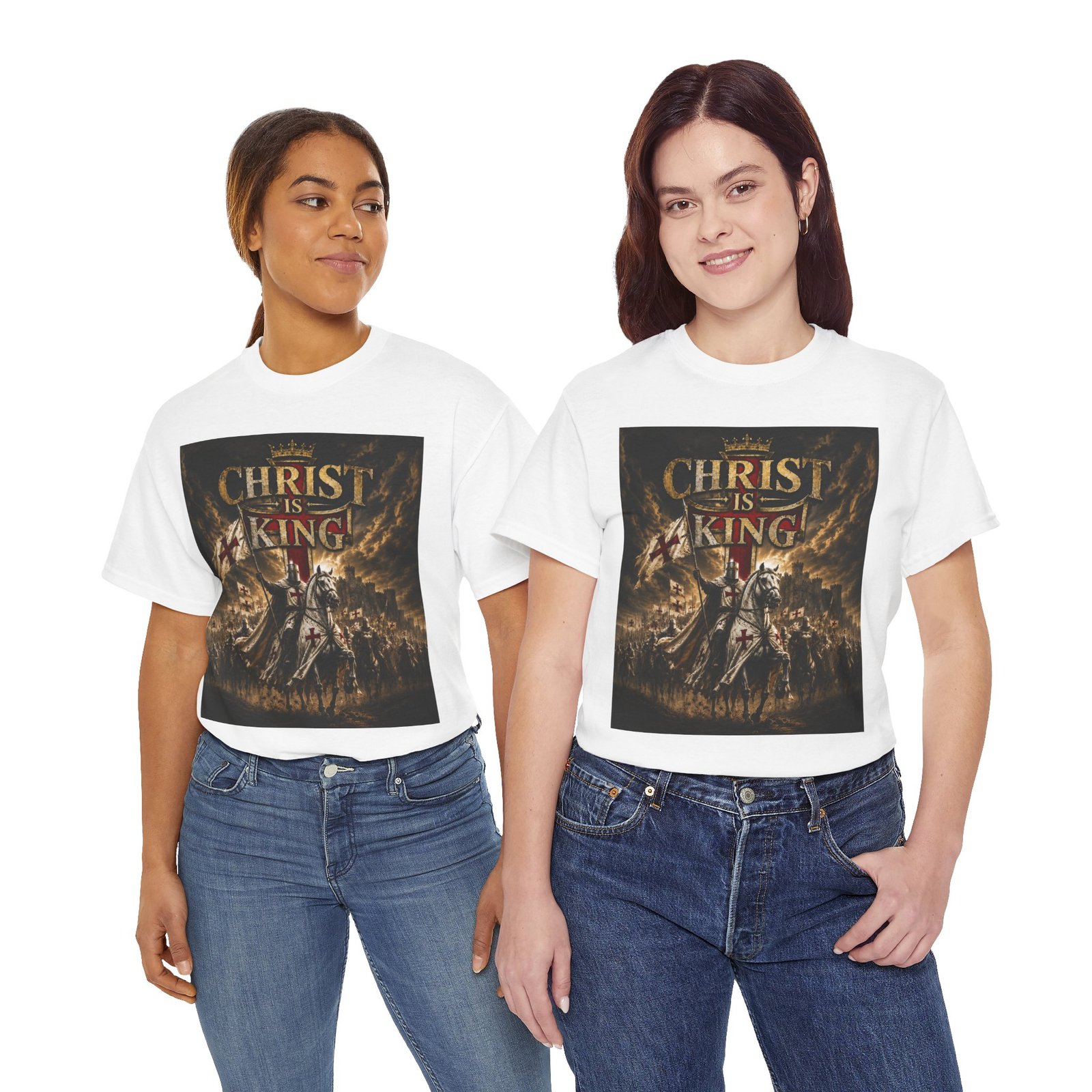 Christ Is King T‑Shirt — Christian Faith Battle Graphic Tee - Image 18