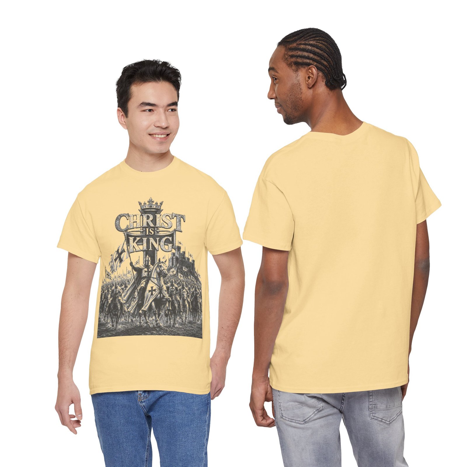 Christ Is King T-Shirt — Vintage Christian Faith Tee - Image 49
