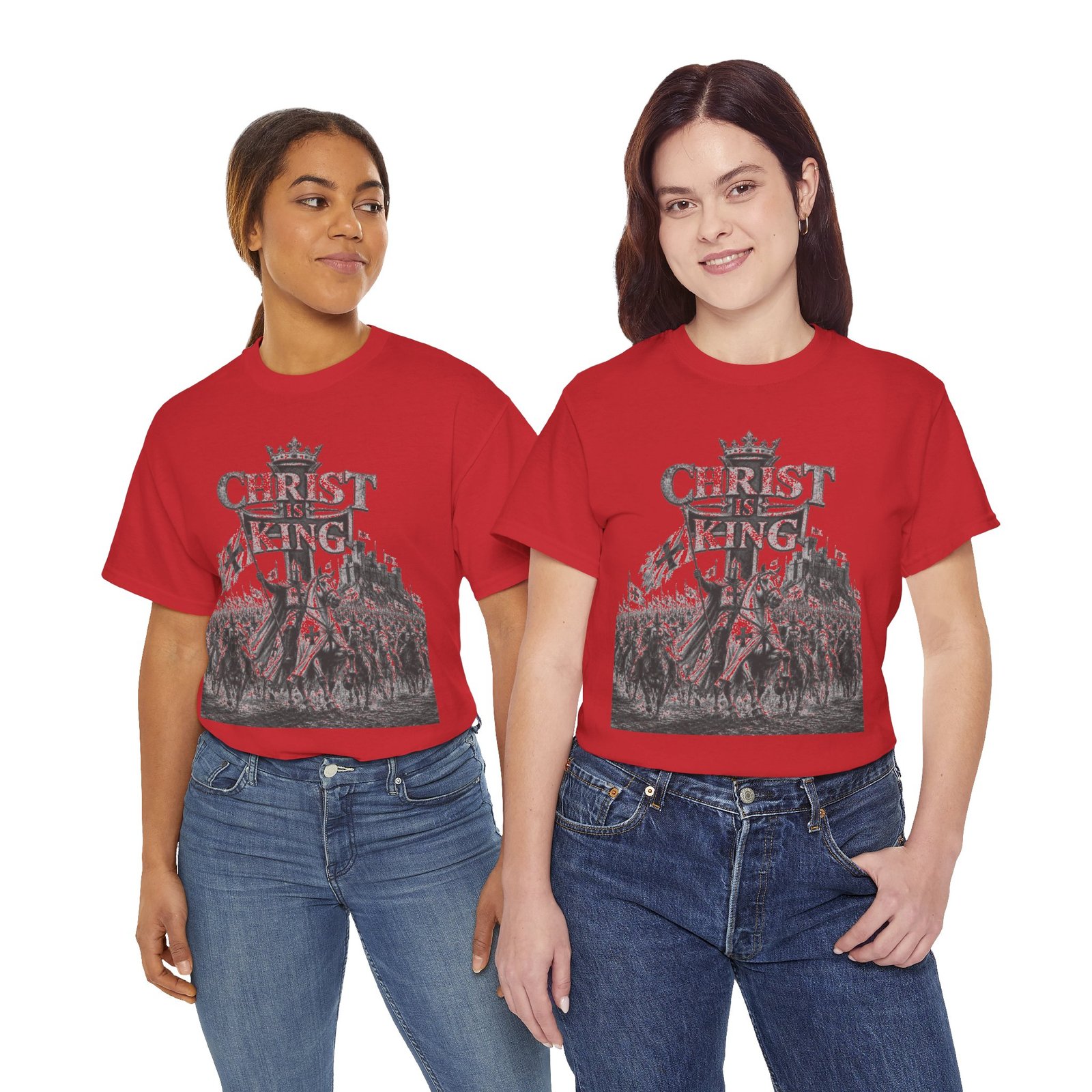 Christ Is King T-Shirt — Vintage Christian Faith Tee - Image 152