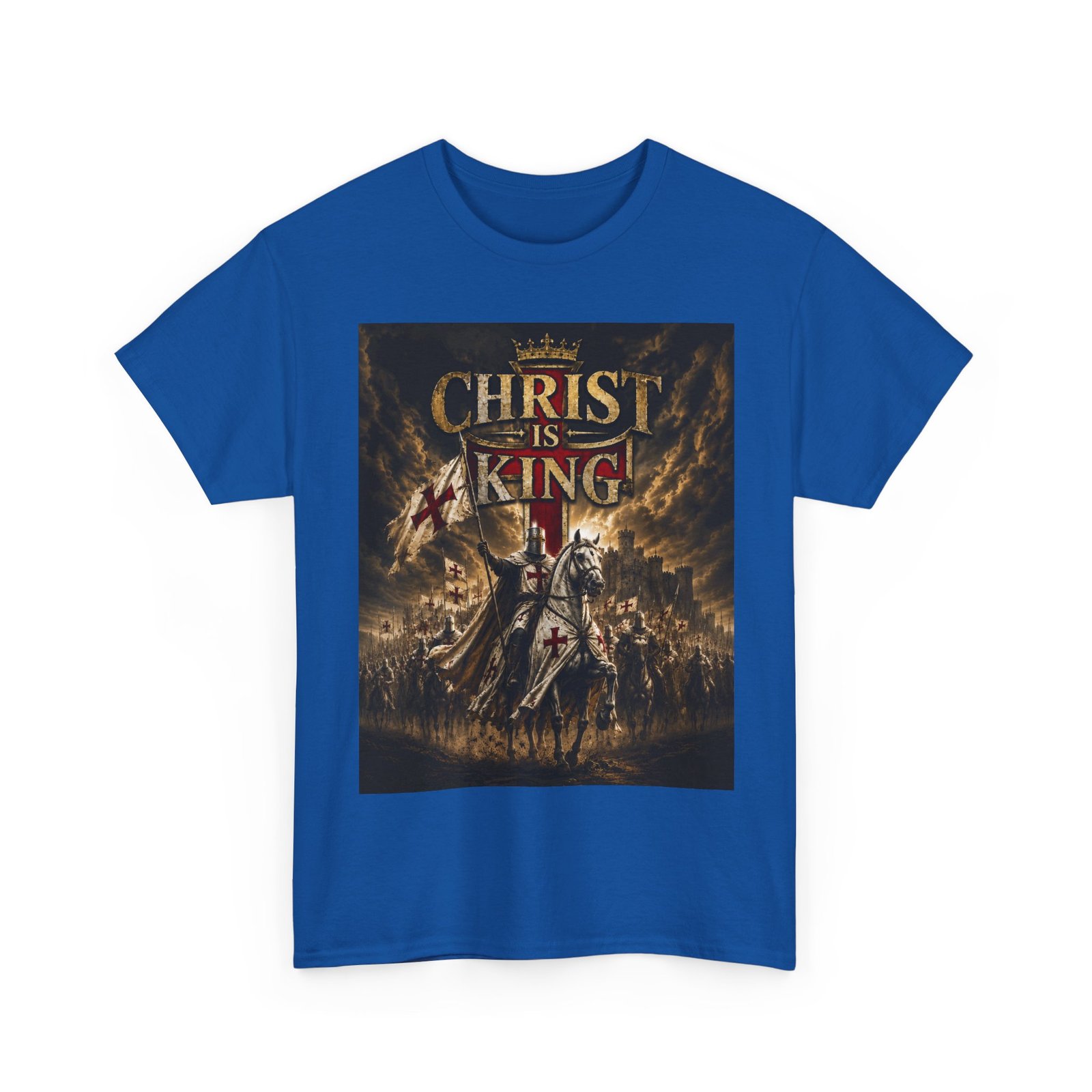 Christ Is King T‑Shirt — Christian Faith Battle Graphic Tee - Image 123