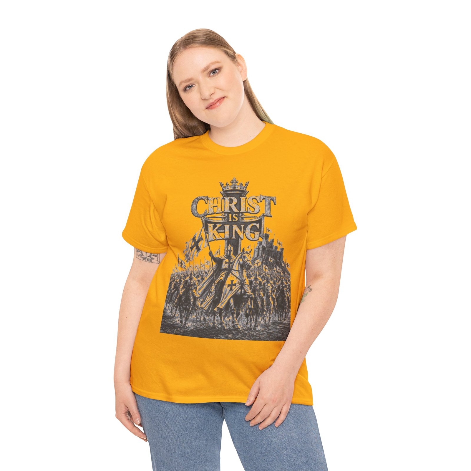 Christ Is King T-Shirt — Vintage Christian Faith Tee - Image 77