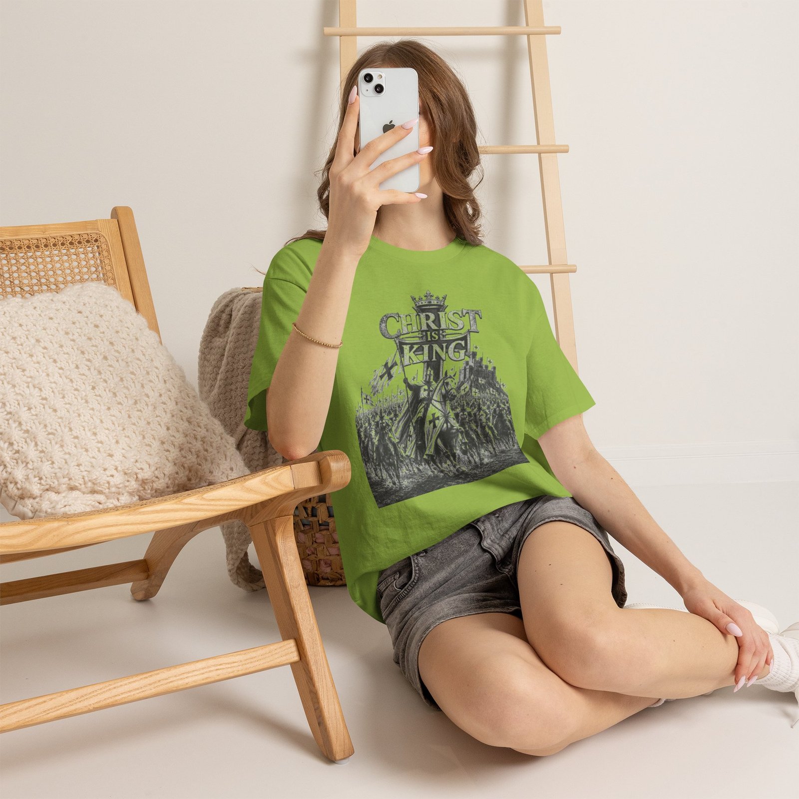 Christ Is King T-Shirt — Vintage Christian Faith Tee - Image 91