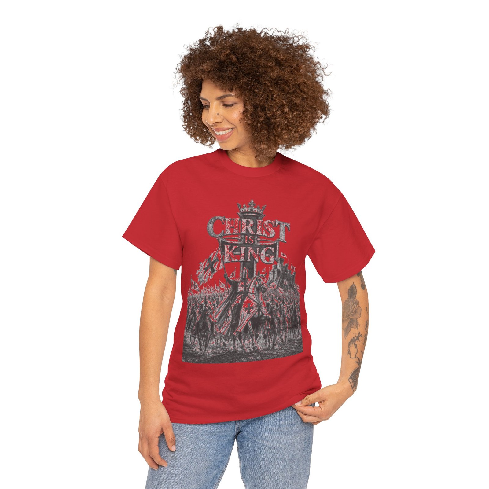 Christ Is King T-Shirt — Vintage Christian Faith Tee - Image 144
