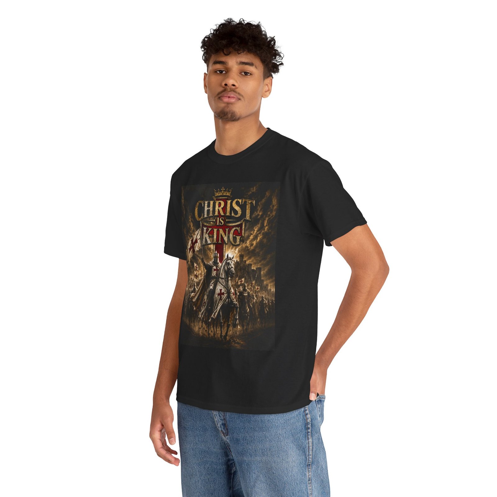 Christ Is King T‑Shirt — Christian Faith Battle Graphic Tee - Image 12