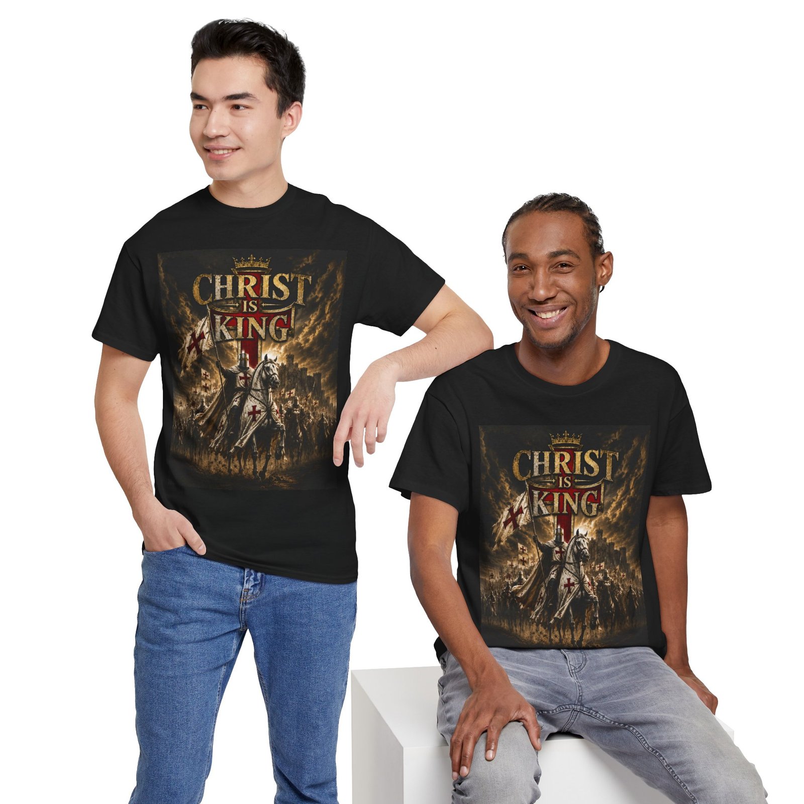 Christ Is King T‑Shirt — Christian Faith Battle Graphic Tee - Image 13