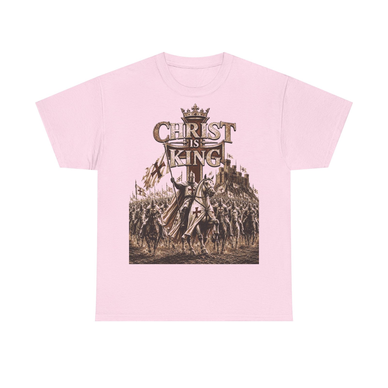 Christ Is King T‑Shirt — Medieval Crusader Faith Graphic Tee - Image 144