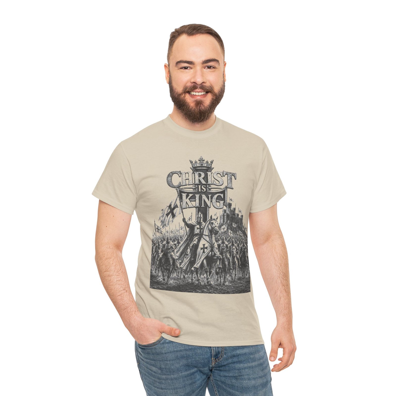 Christ Is King T-Shirt — Vintage Christian Faith Tee - Image 27