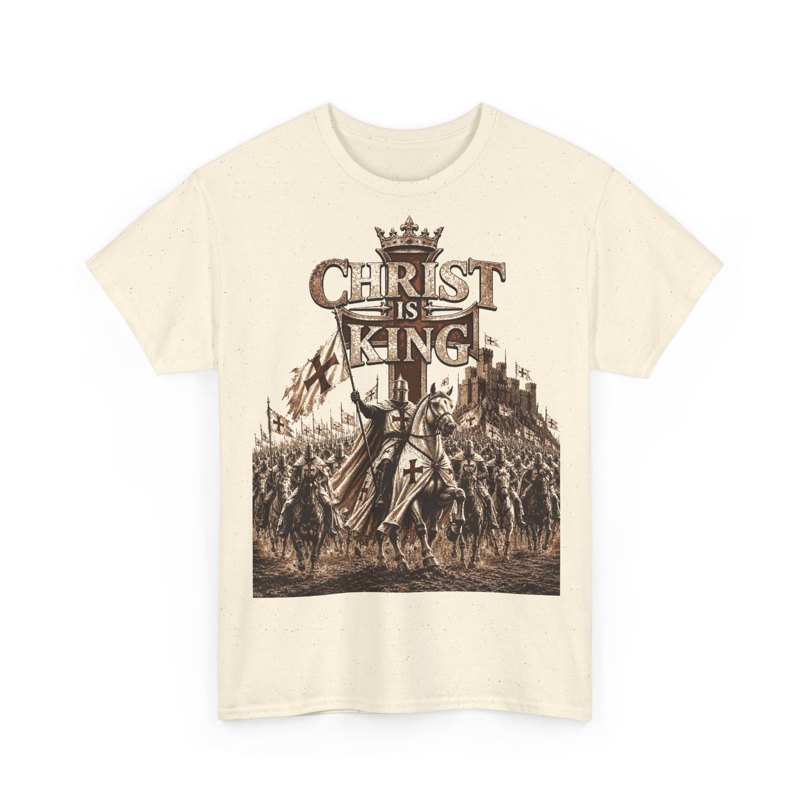 Christ Is King T‑Shirt — Medieval Crusader Faith Graphic Tee - Image 50