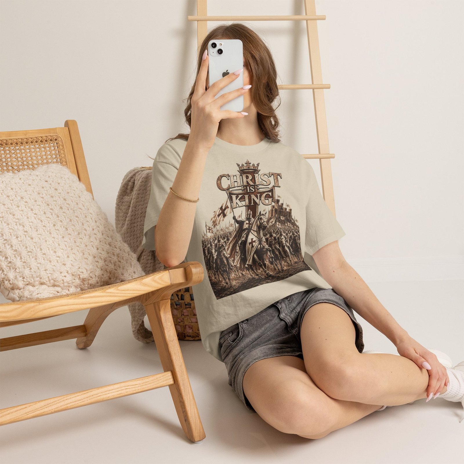 Christ Is King T‑Shirt — Medieval Crusader Faith Graphic Tee - Image 22