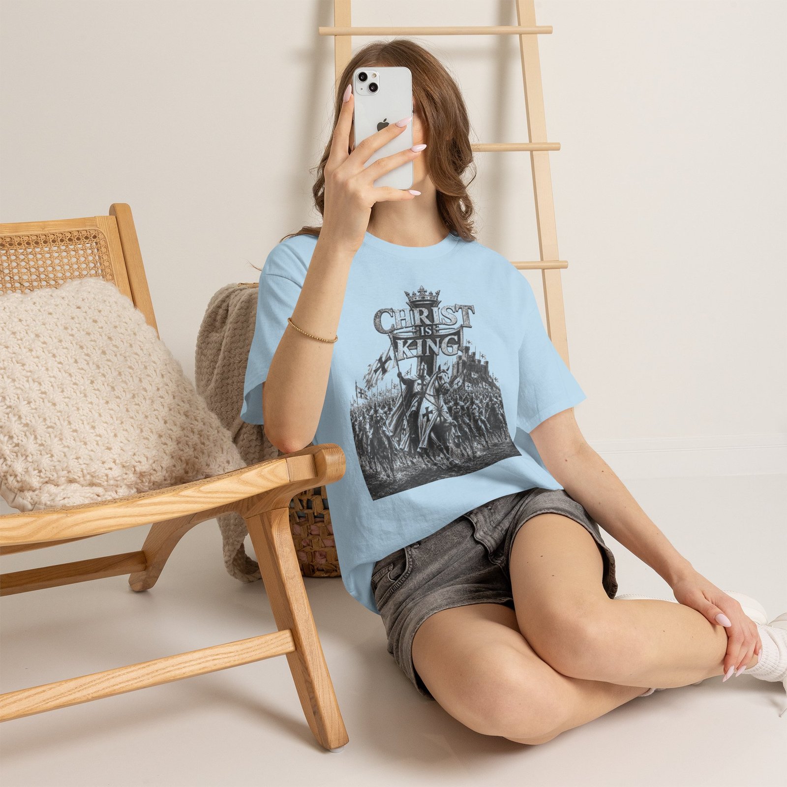 Christ Is King T-Shirt — Vintage Christian Faith Tee - Image 108