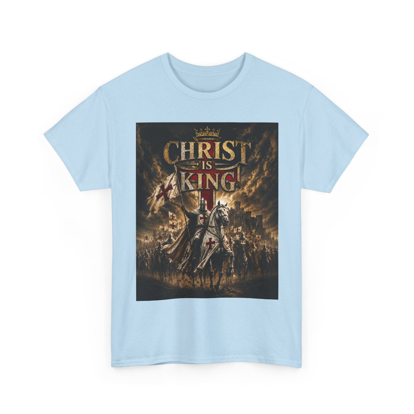 Christ Is King T‑Shirt — Christian Faith Battle Graphic Tee - Image 92
