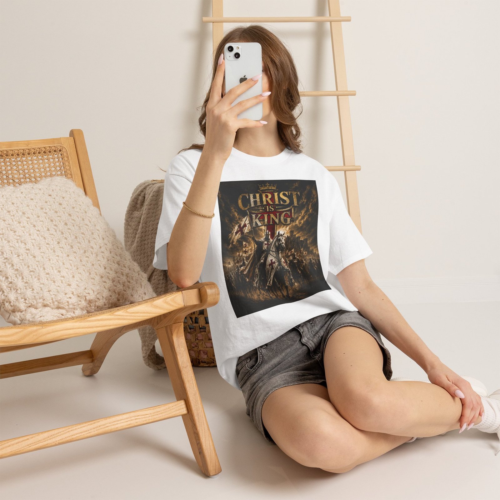Christ Is King T‑Shirt — Christian Faith Battle Graphic Tee - Image 20