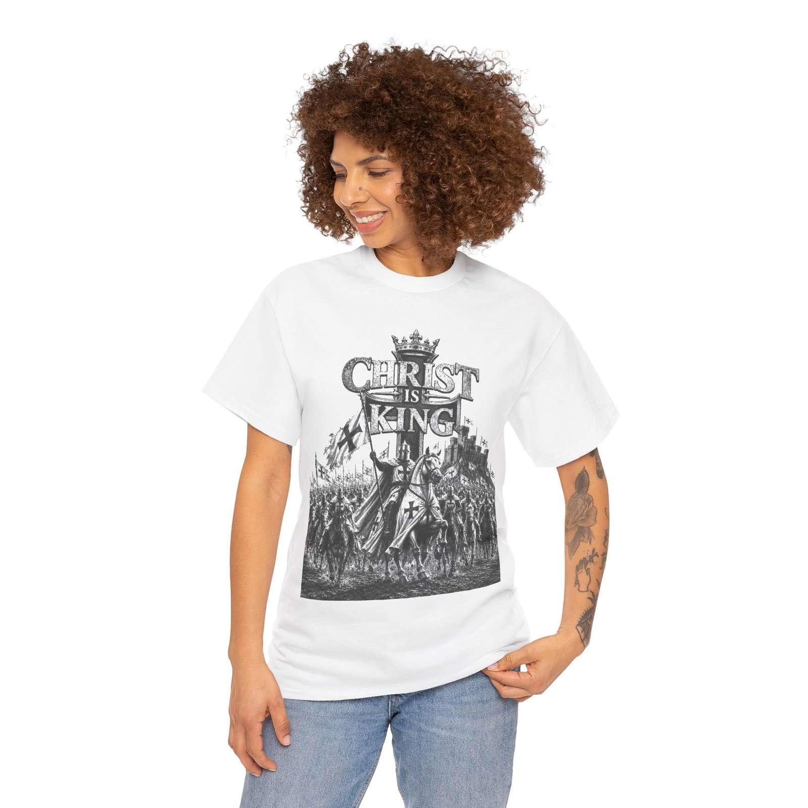Christ Is King T-Shirt — Vintage Christian Faith Tee - Image 8