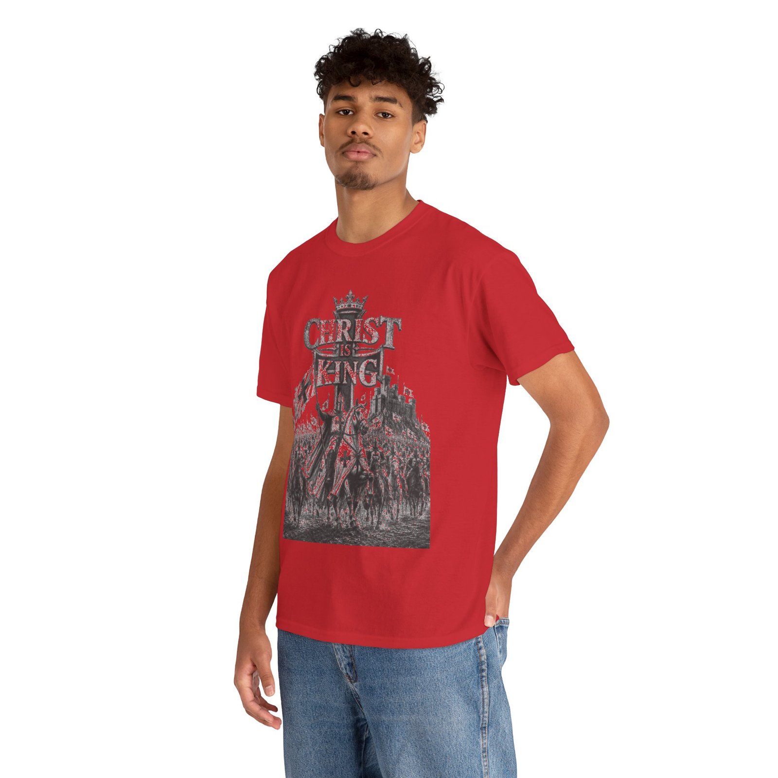 Christ Is King T-Shirt — Vintage Christian Faith Tee - Image 147