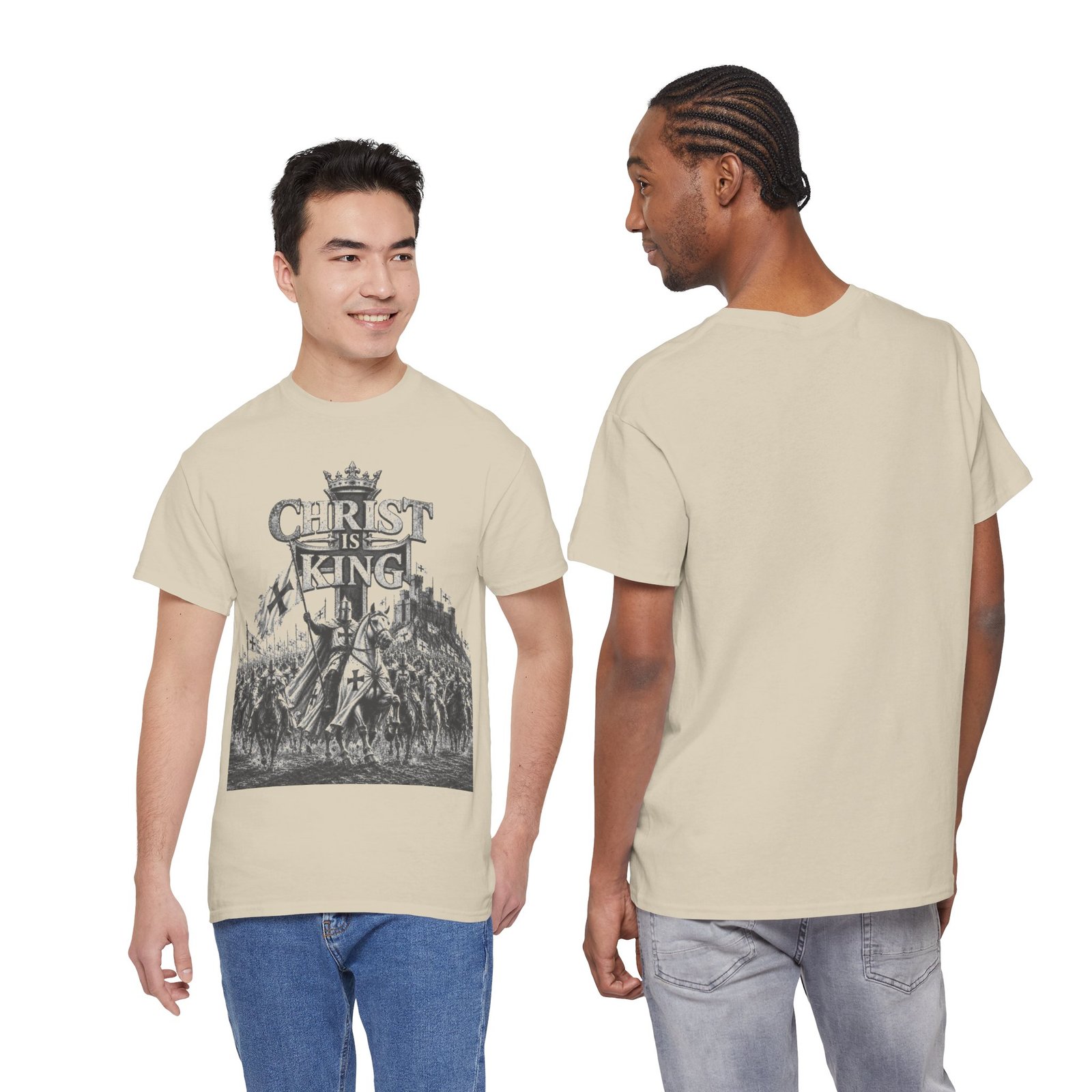 Christ Is King T-Shirt — Vintage Christian Faith Tee - Image 32
