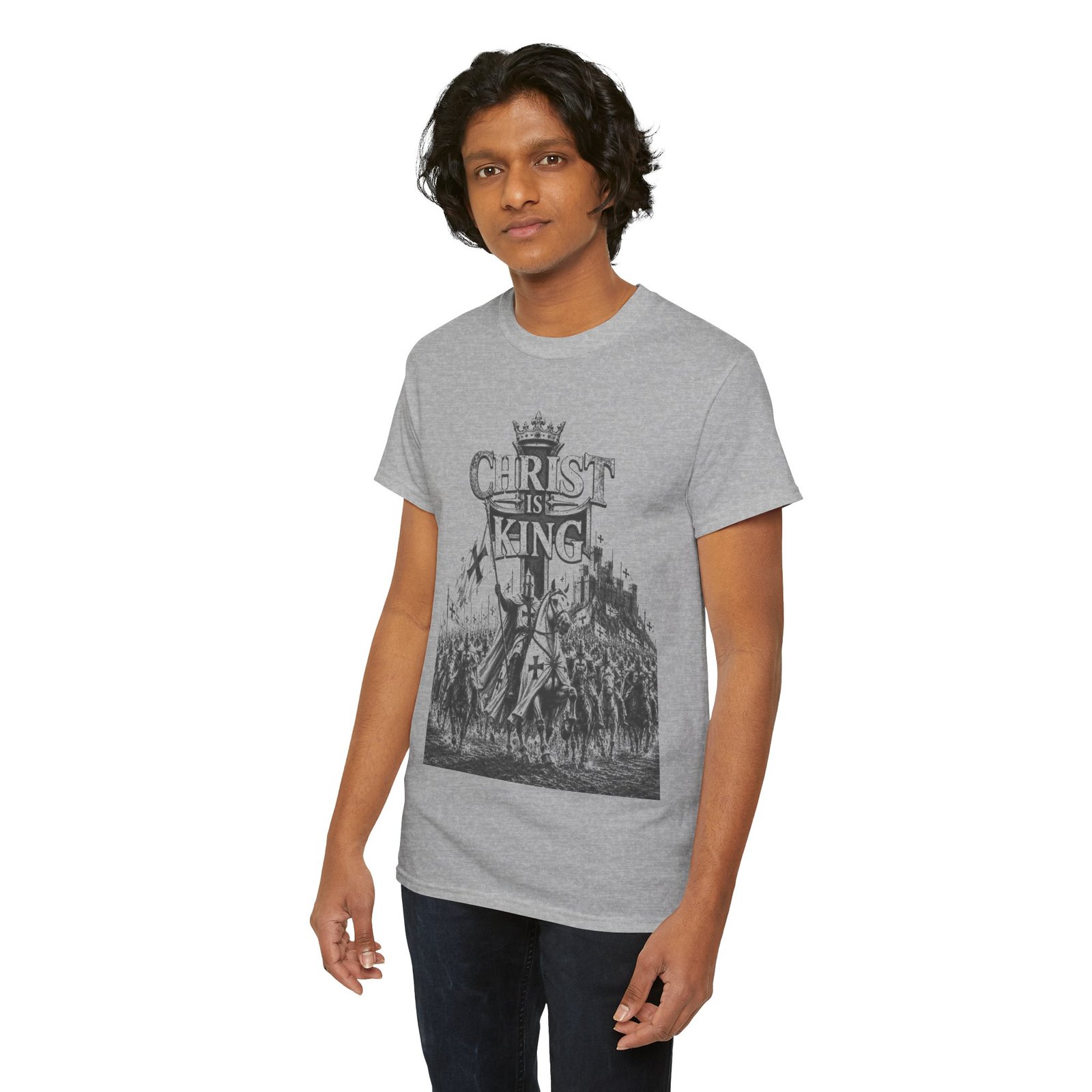 Christ Is King T-Shirt — Vintage Christian Faith Tee - Image 63