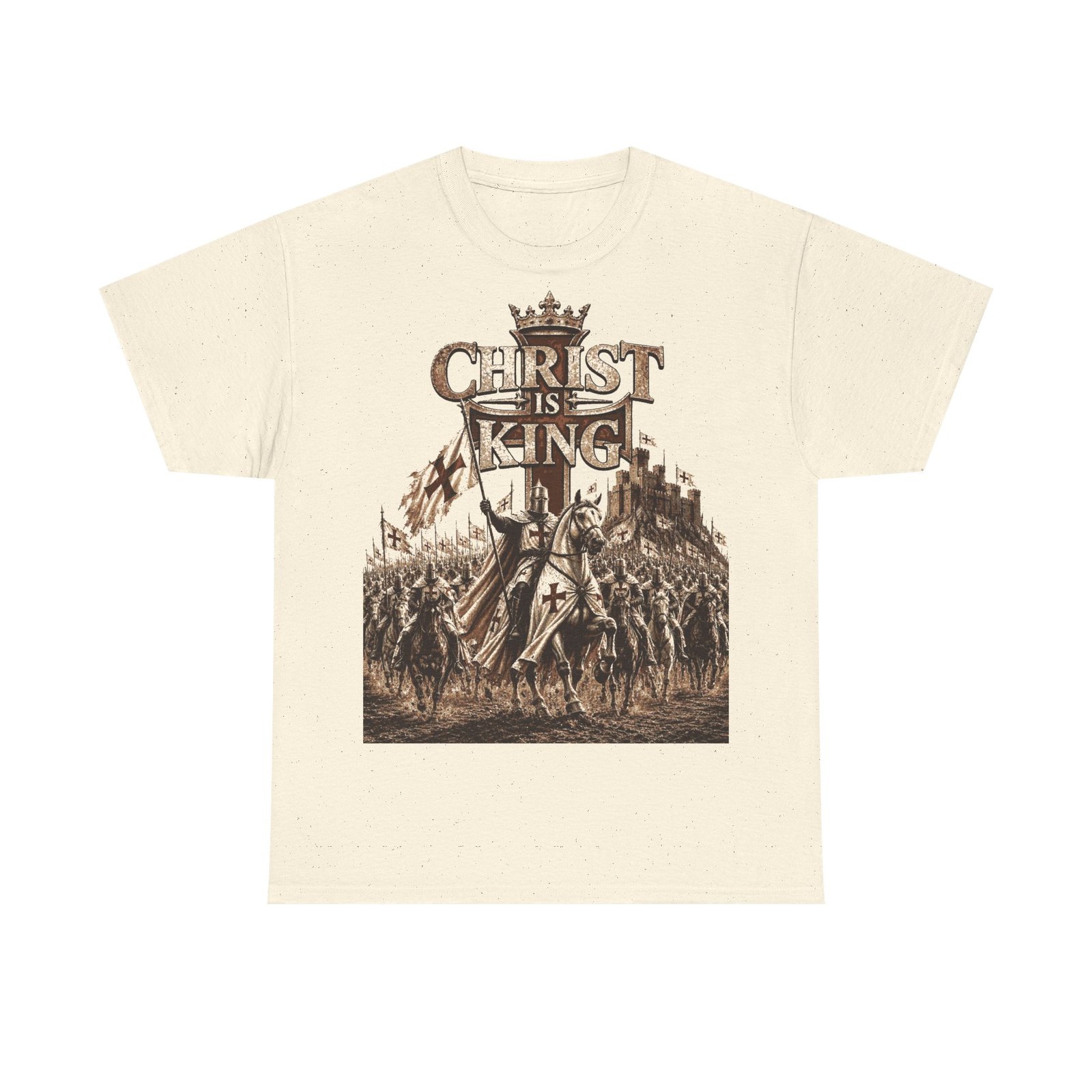 Christ Is King T‑Shirt — Medieval Crusader Faith Graphic Tee - Image 64