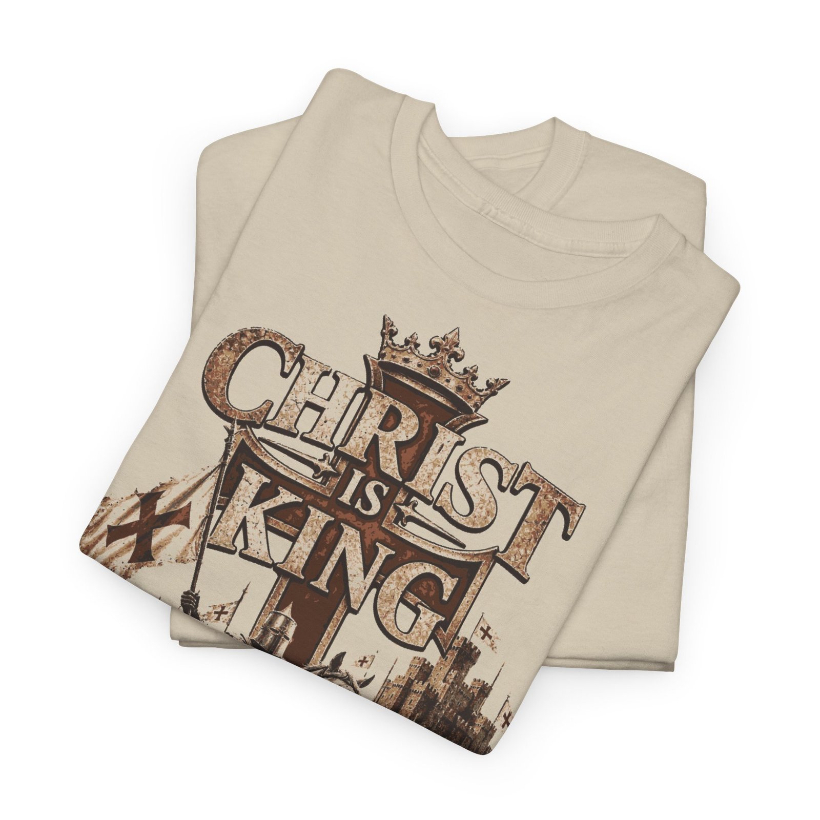 Christ Is King T‑Shirt — Medieval Crusader Faith Graphic Tee - Image 20