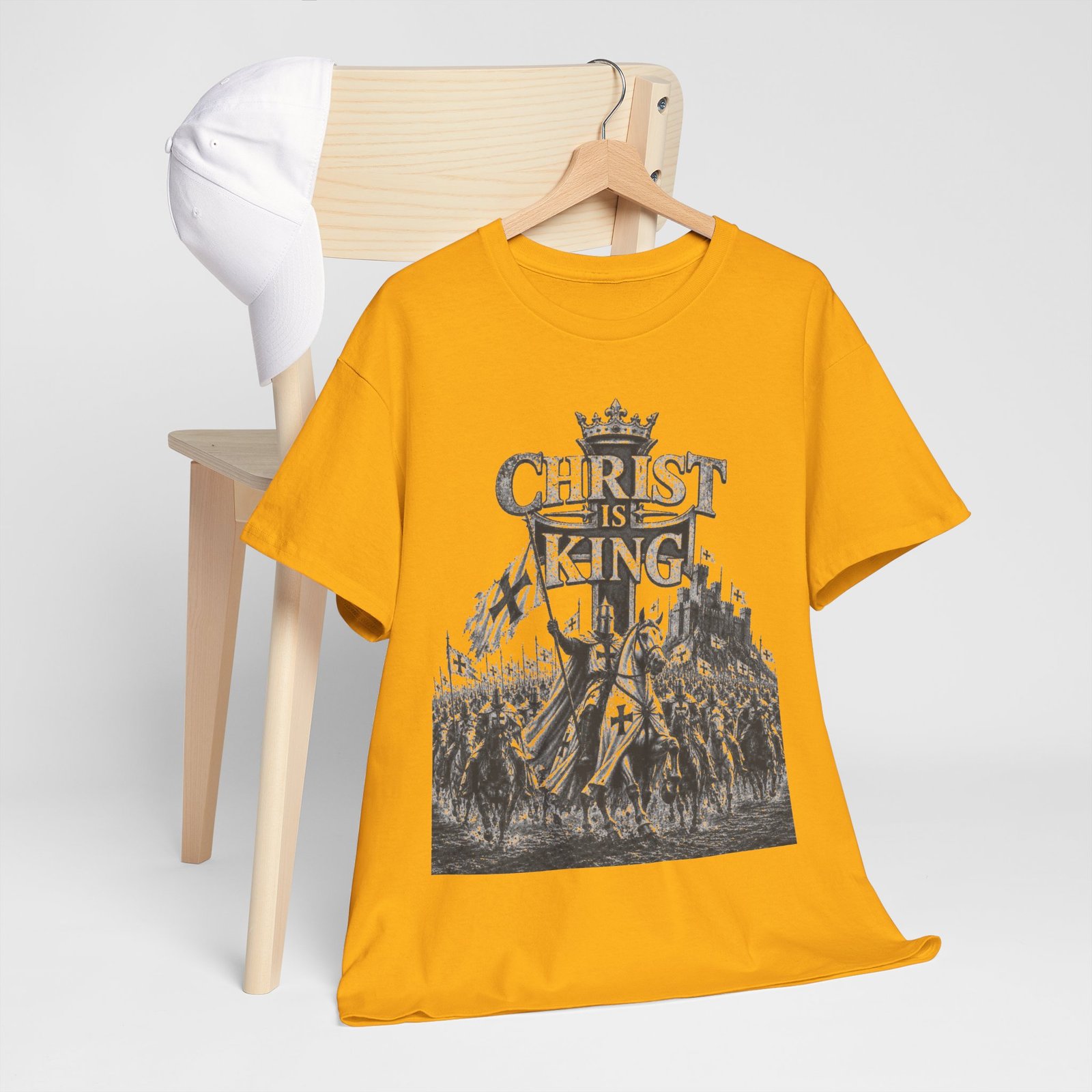 Christ Is King T-Shirt — Vintage Christian Faith Tee - Image 75
