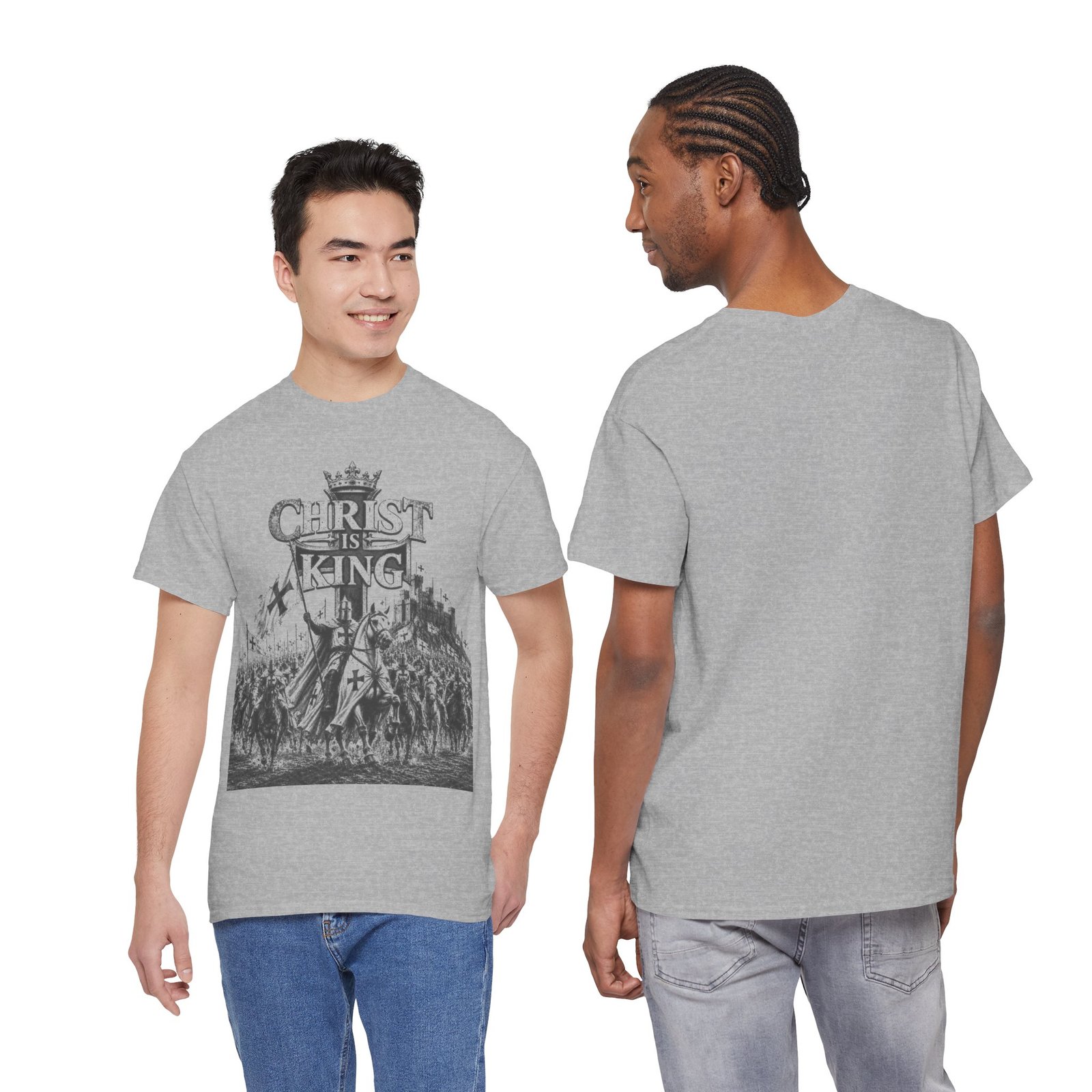 Christ Is King T-Shirt — Vintage Christian Faith Tee - Image 66