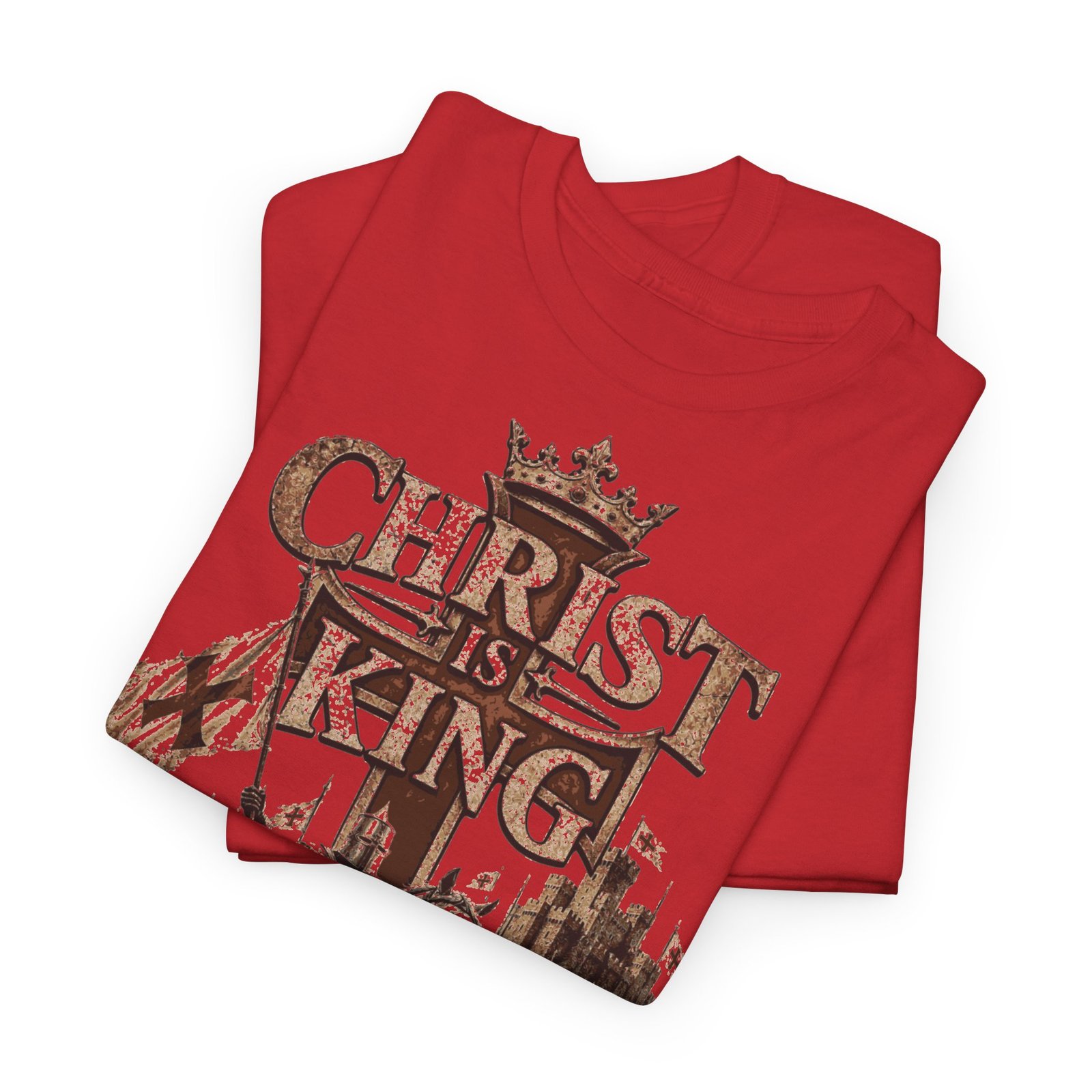 Christ Is King T‑Shirt — Medieval Crusader Faith Graphic Tee - Image 148