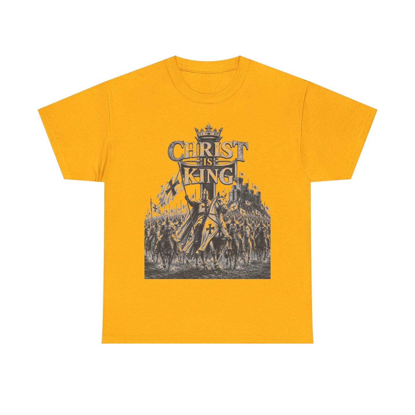 Christ Is King T-Shirt — Vintage Christian Faith Tee - Image 85