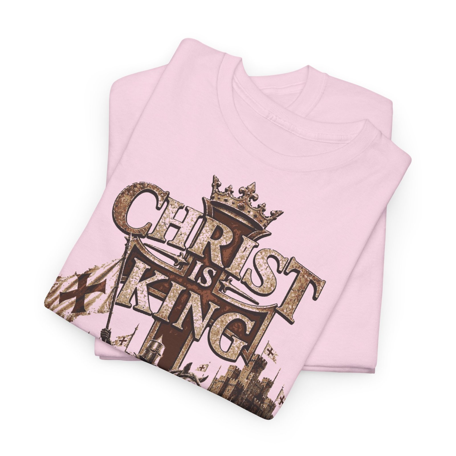 Christ Is King T‑Shirt — Medieval Crusader Faith Graphic Tee - Image 132