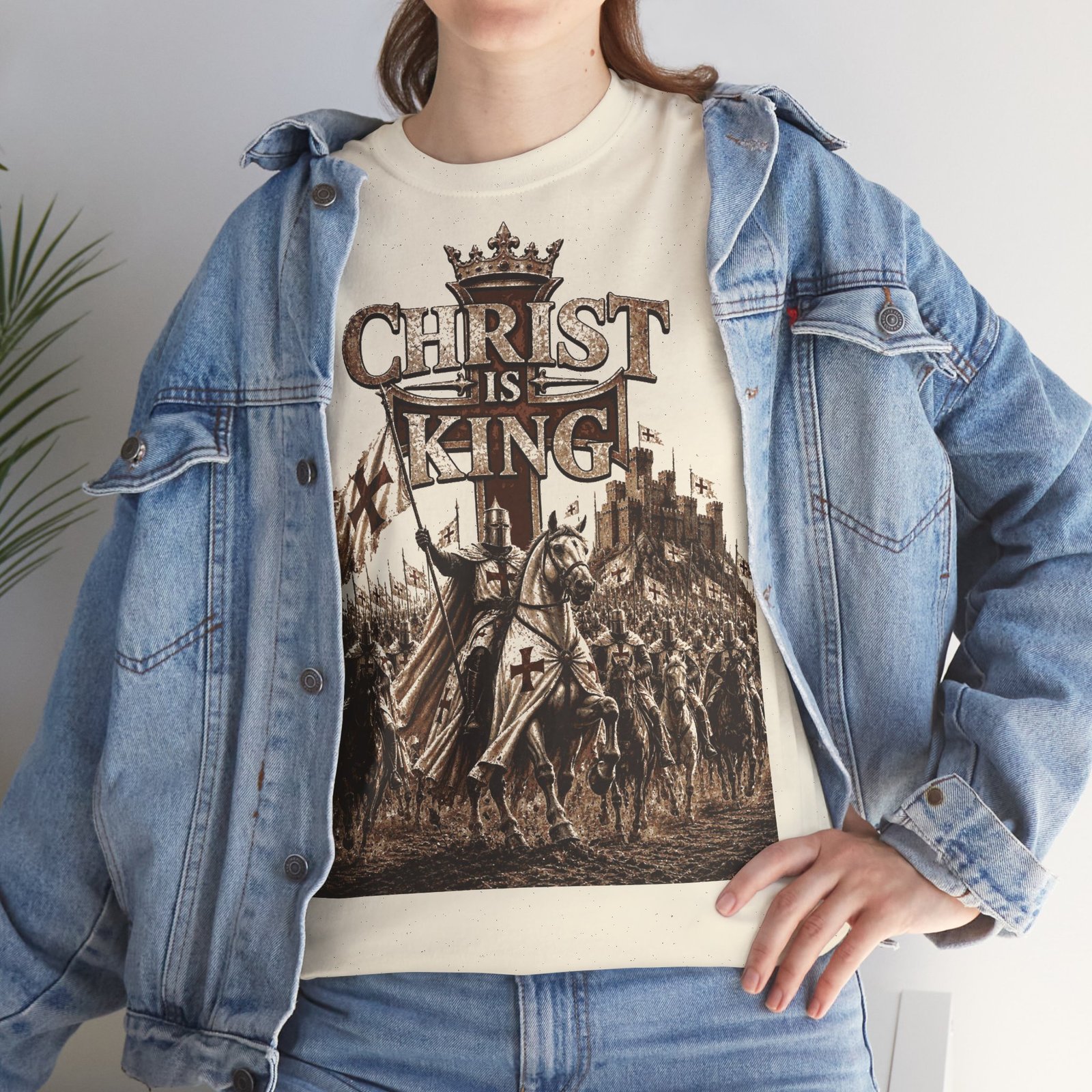 Christ Is King T‑Shirt — Medieval Crusader Faith Graphic Tee - Image 62