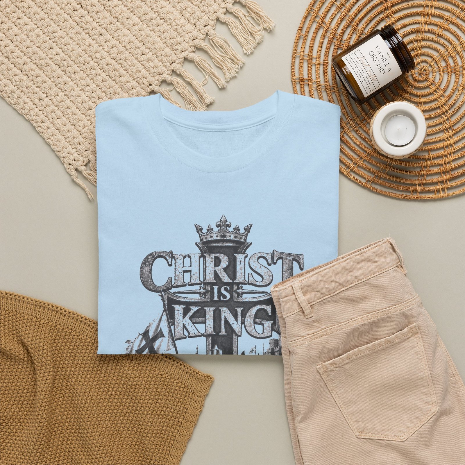 Christ Is King T-Shirt — Vintage Christian Faith Tee - Image 107