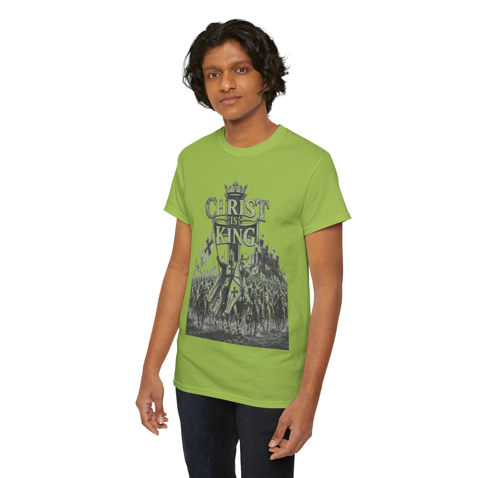 Christ Is King T-Shirt — Vintage Christian Faith Tee - Image 97