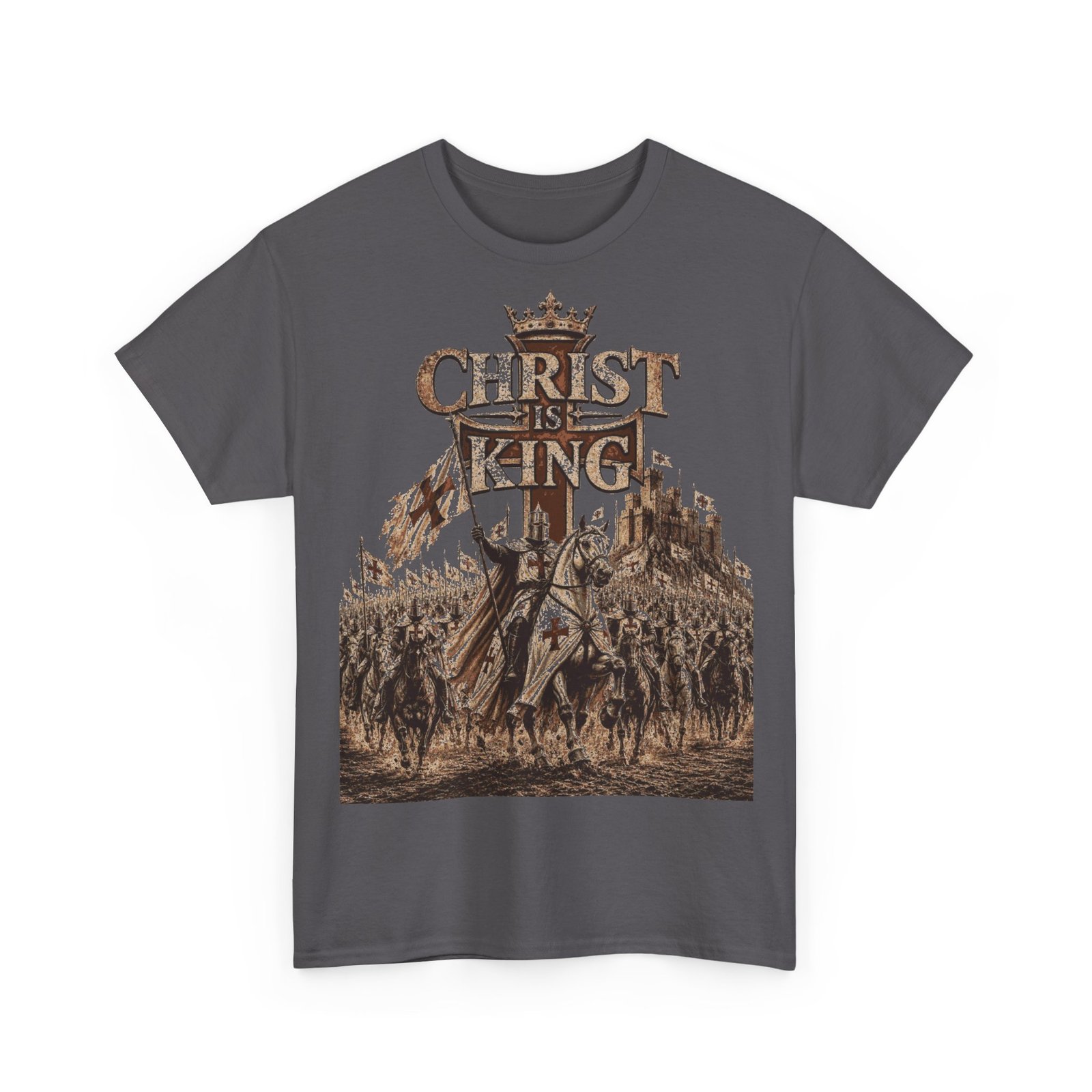 Christ Is King T‑Shirt — Medieval Crusader Faith Graphic Tee - Image 114