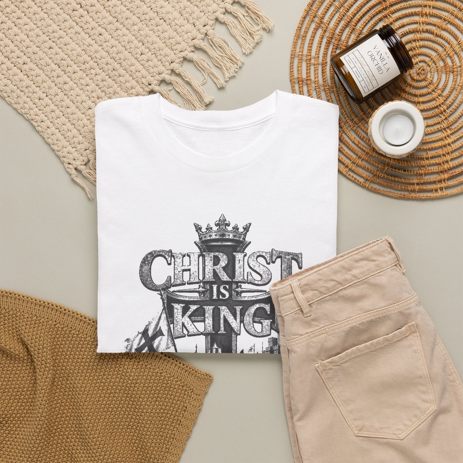 Christ Is King T-Shirt — Vintage Christian Faith Tee - Image 5