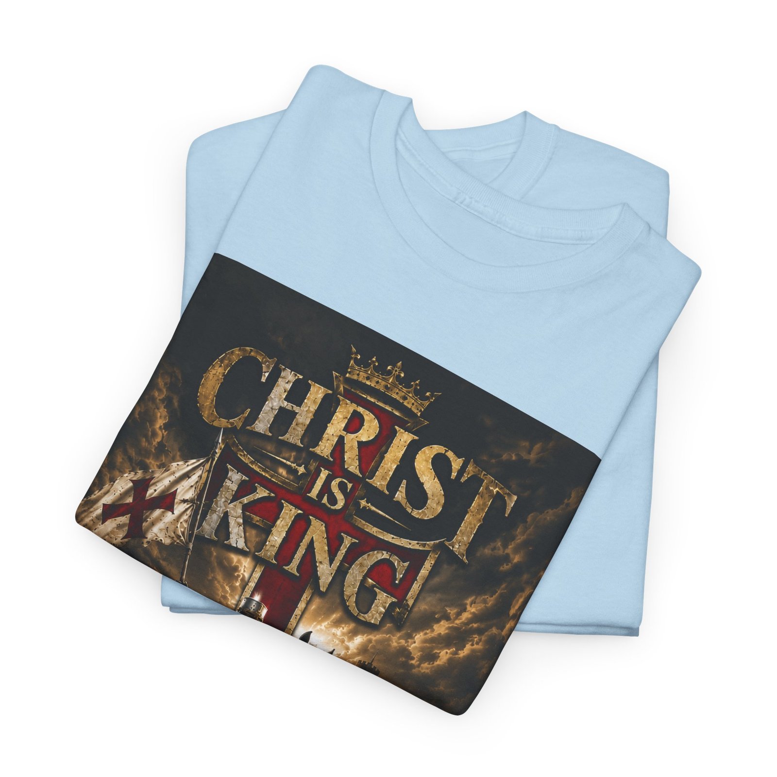 Christ Is King T‑Shirt — Christian Faith Battle Graphic Tee - Image 97