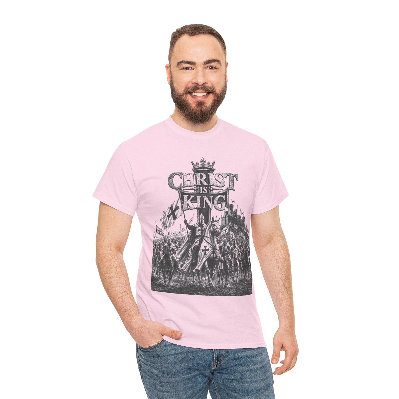 Christ Is King T-Shirt — Vintage Christian Faith Tee - Image 129