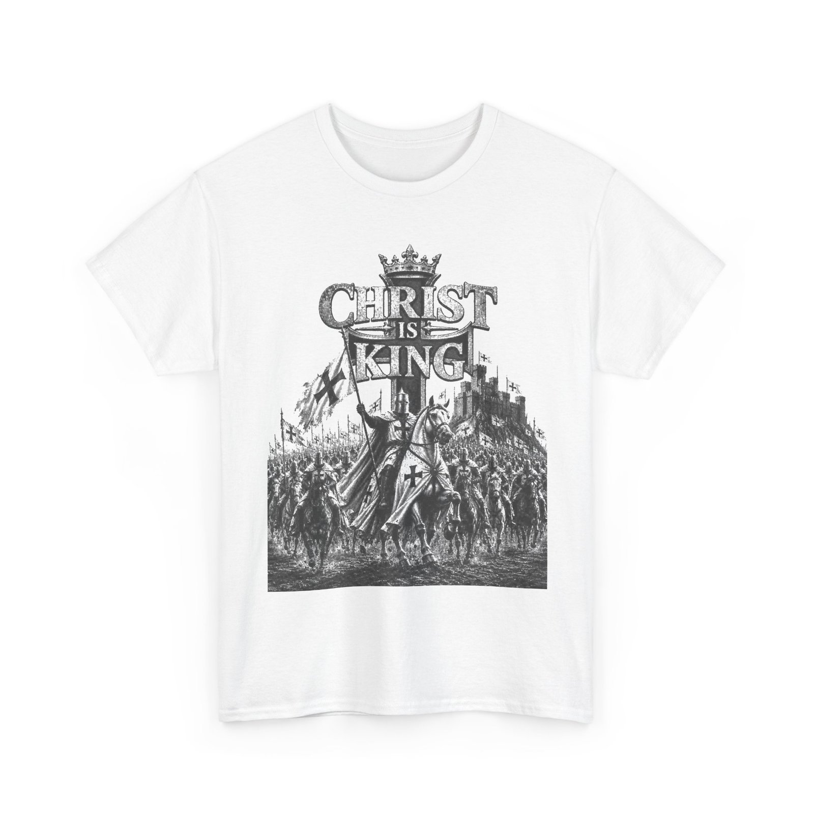 Christ Is King T-Shirt — Vintage Christian Faith Tee - Image 2