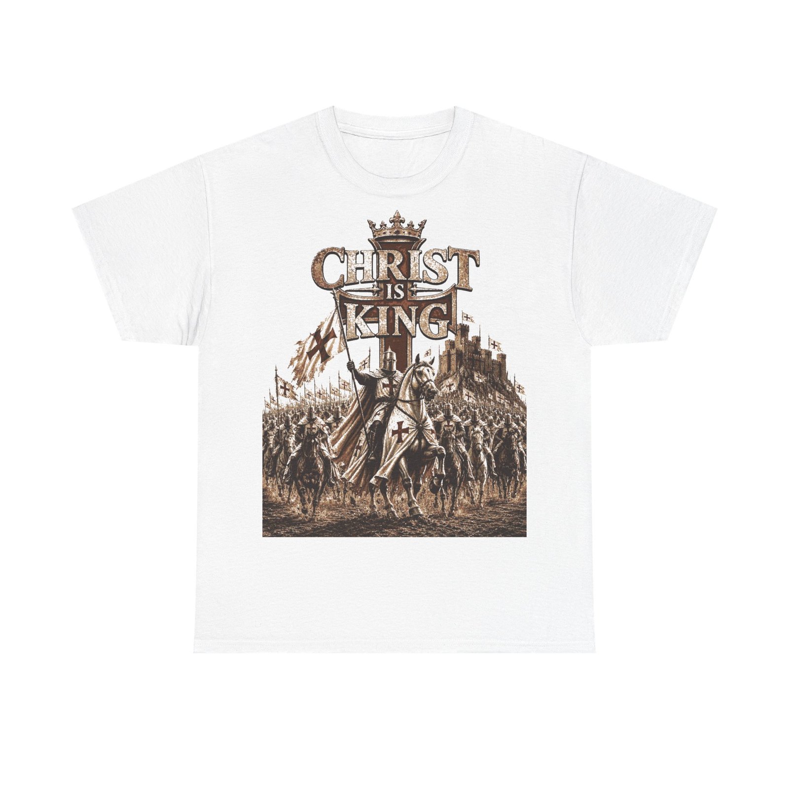 Christ Is King T‑Shirt — Medieval Crusader Faith Graphic Tee - Image 16