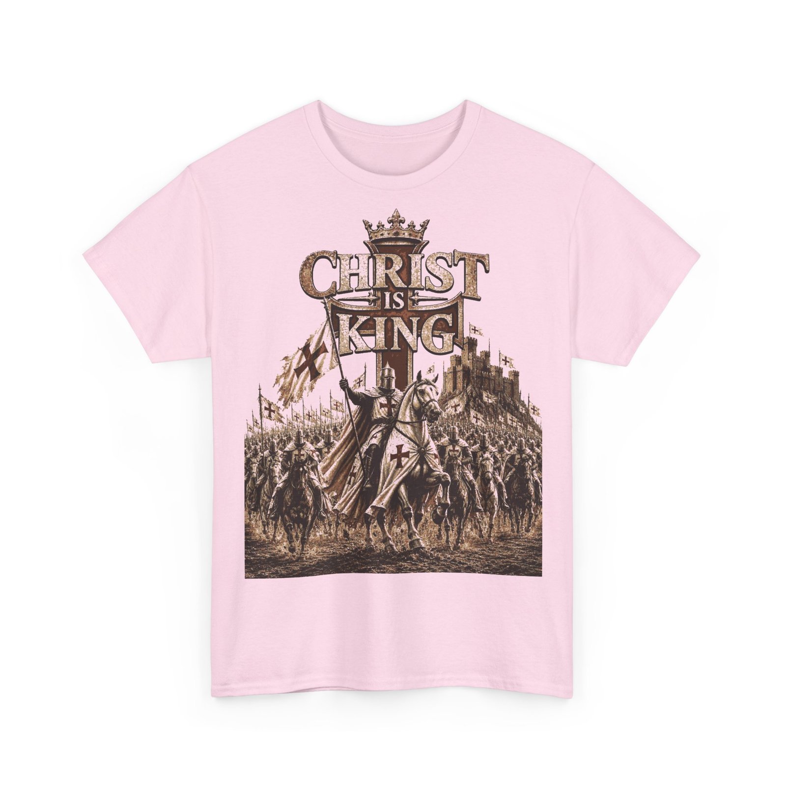Christ Is King T‑Shirt — Medieval Crusader Faith Graphic Tee - Image 130