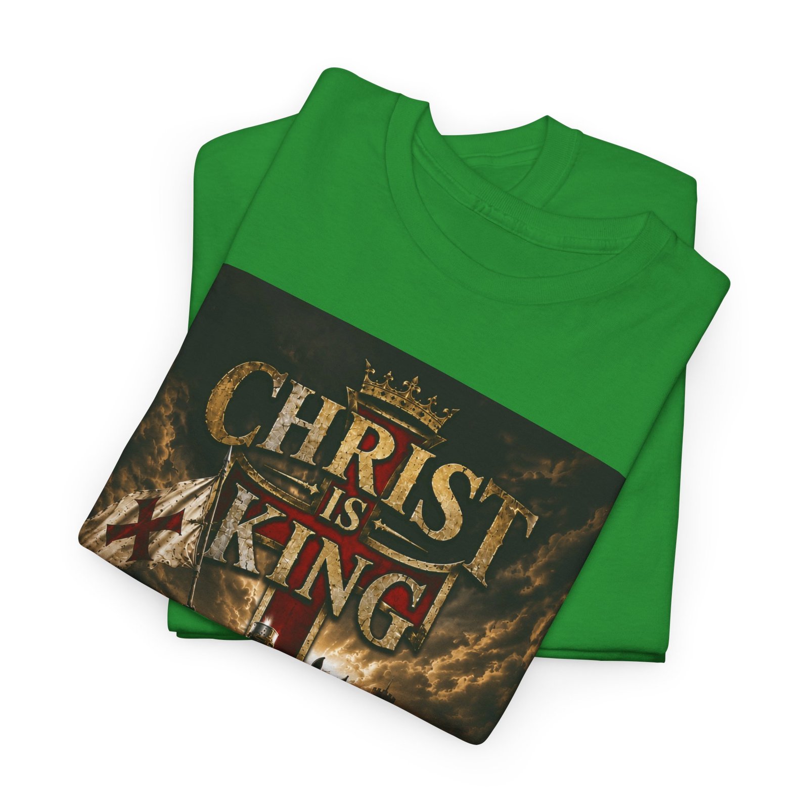 Christ Is King T‑Shirt — Christian Faith Battle Graphic Tee - Image 82