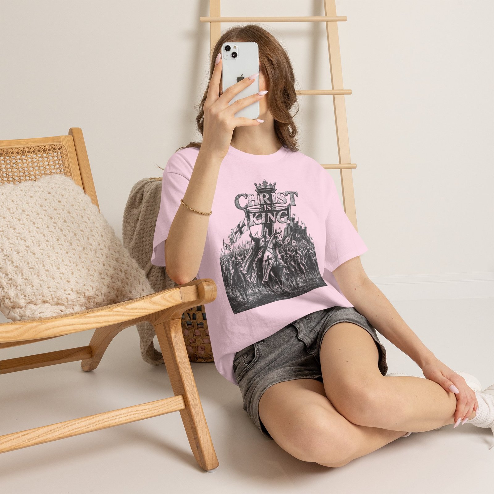 Christ Is King T-Shirt — Vintage Christian Faith Tee - Image 125