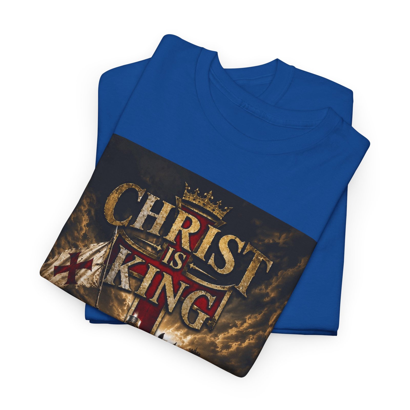 Christ Is King T‑Shirt — Christian Faith Battle Graphic Tee - Image 118